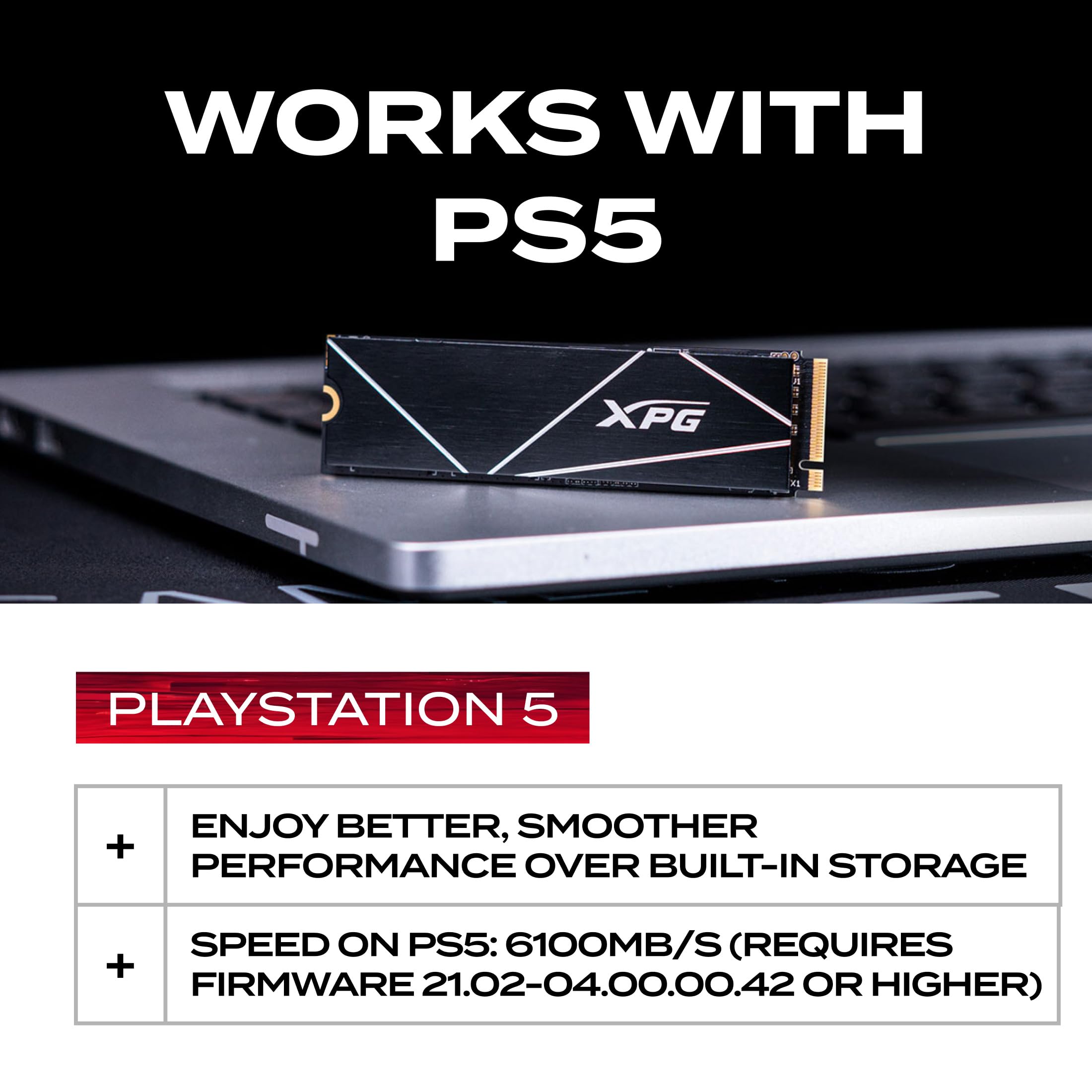 XPG GAMMIXS70B-4T-CS 4TB Internal Gaming Solid State Drive GAMMIX