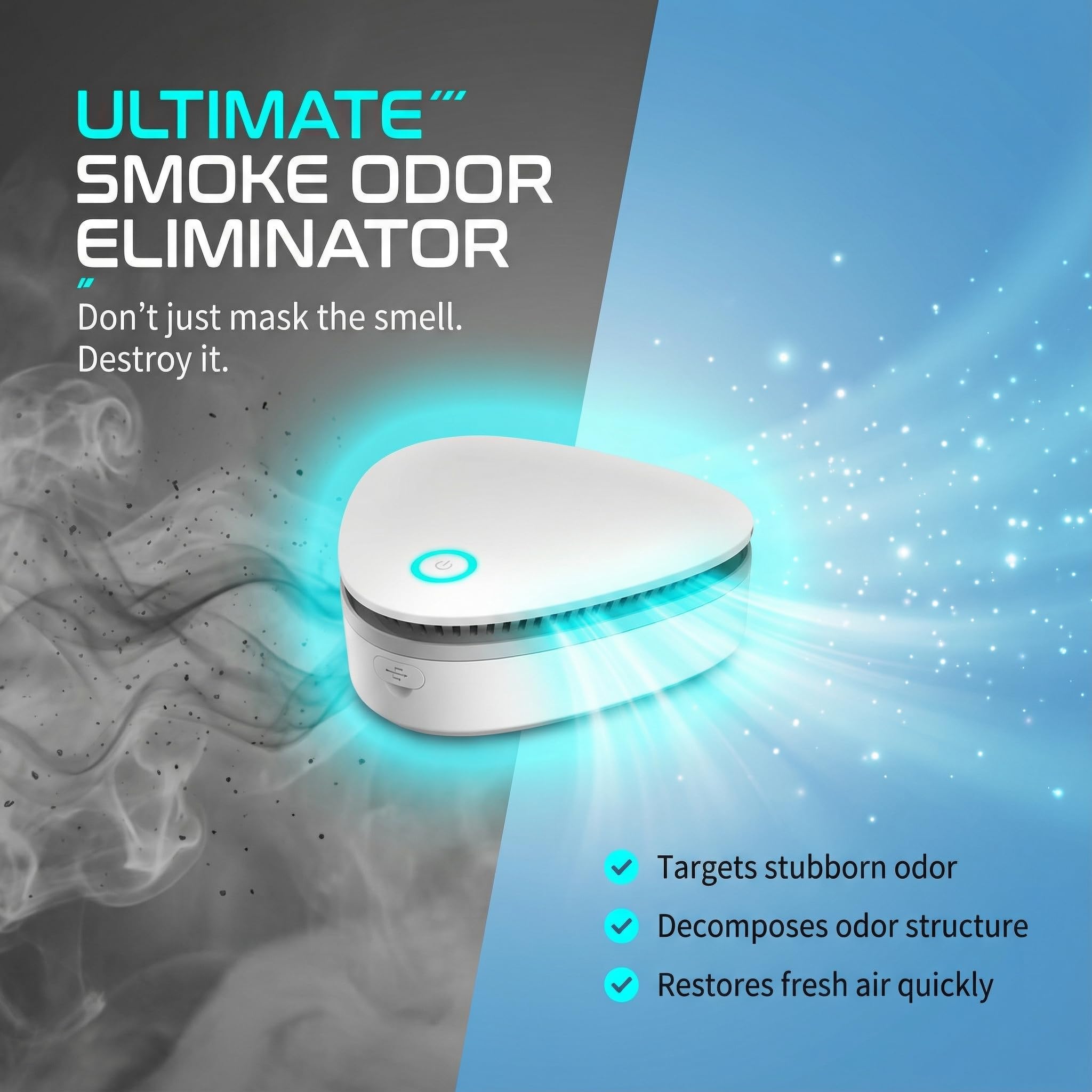 Amazon.com: Odor Remover Machine for Smoke Smell, Smoke Odor Remover, Odor  Remover for Smoke Smell, Mini Ultimate Odor Purifier for  Home,Car,Refrigerator,Shoe Cabinet : Home & Kitchen