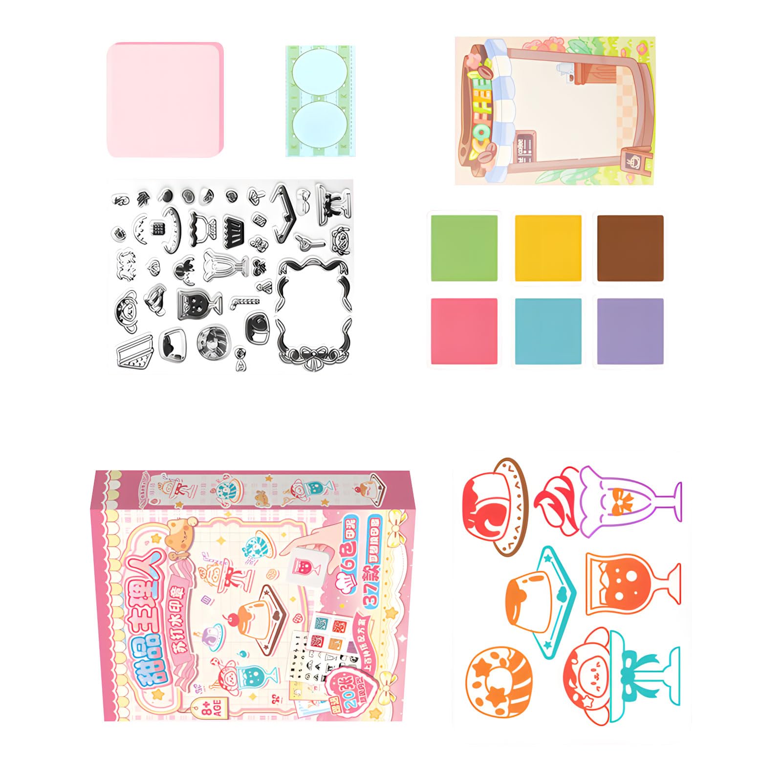 OSNIYAW Themed scrapbooking stickers for children and adults to beautify diaries and notebooks, easy to stick and stick scrapbook stickers