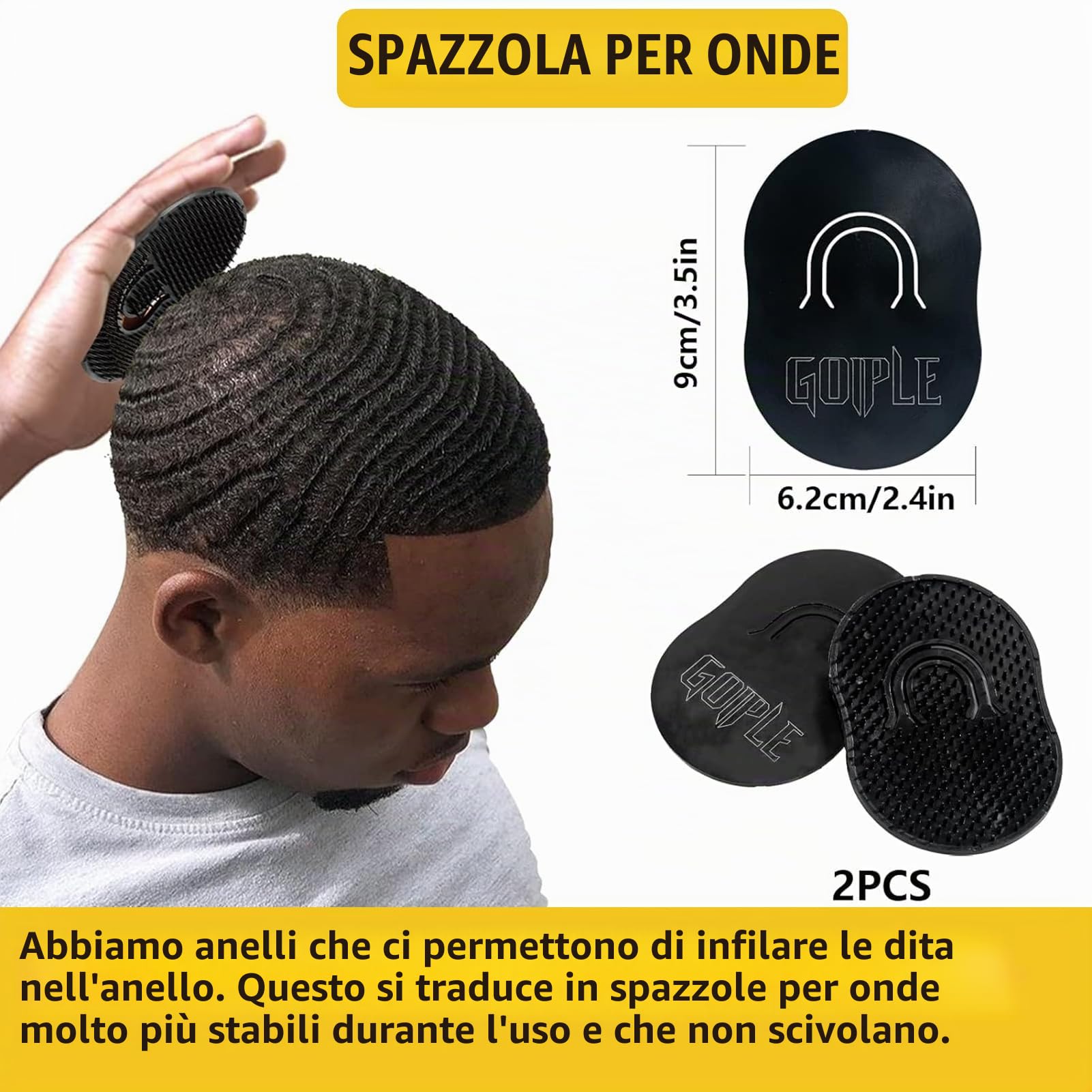 360 Wave Pomade Unguento Ondulato Per Gli Uomini, Tenuta Forte, Lavaggio Facile, Crema Per Capelli Allenamento A 360 Onde, Grasso Ondulato Per Gli Uomini