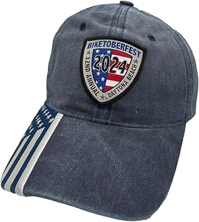 2024 Biketoberfest Daytona Beach Shield Flag Hat
