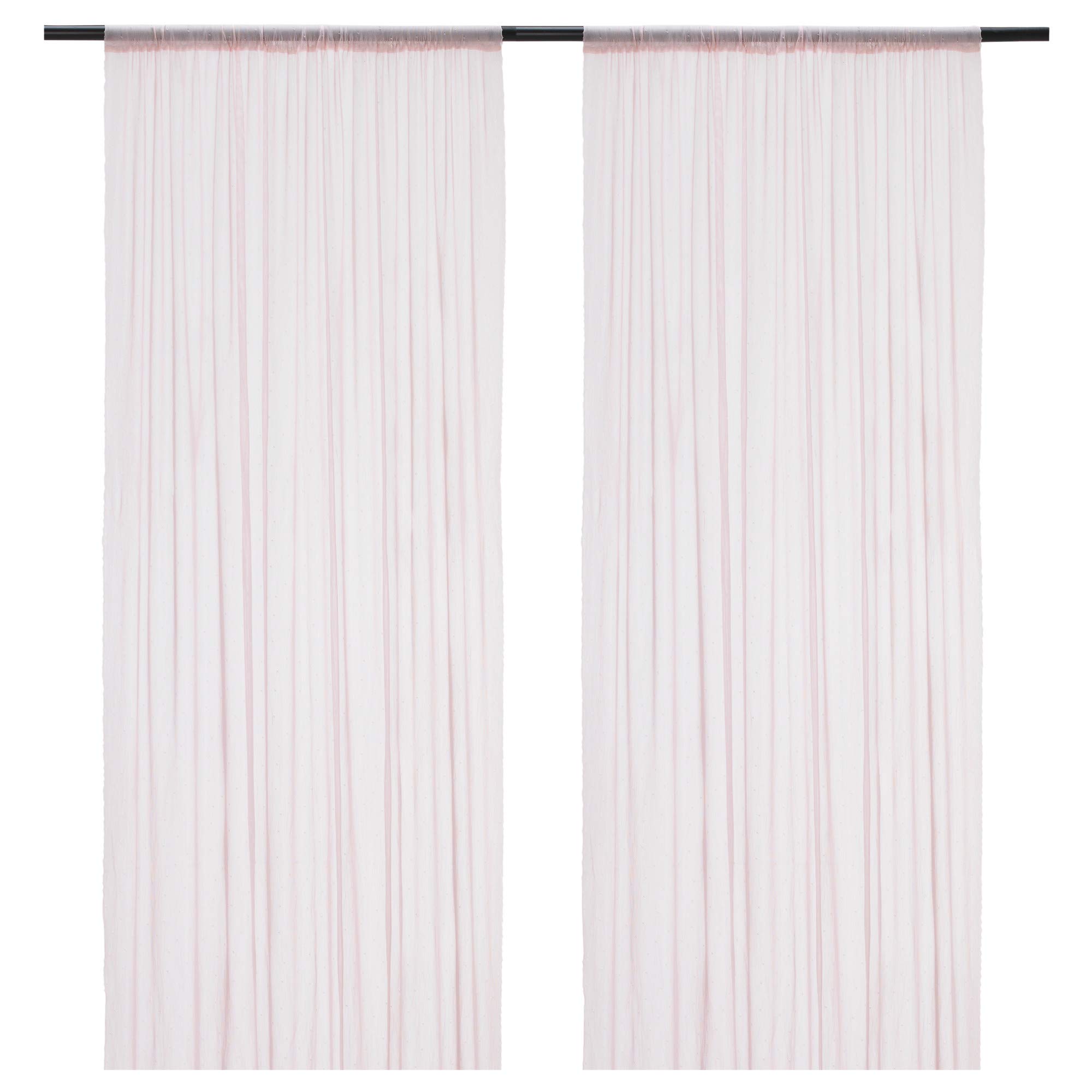 Voilages rose à pois HILDRUN pour illuminer une chambre d'enfant