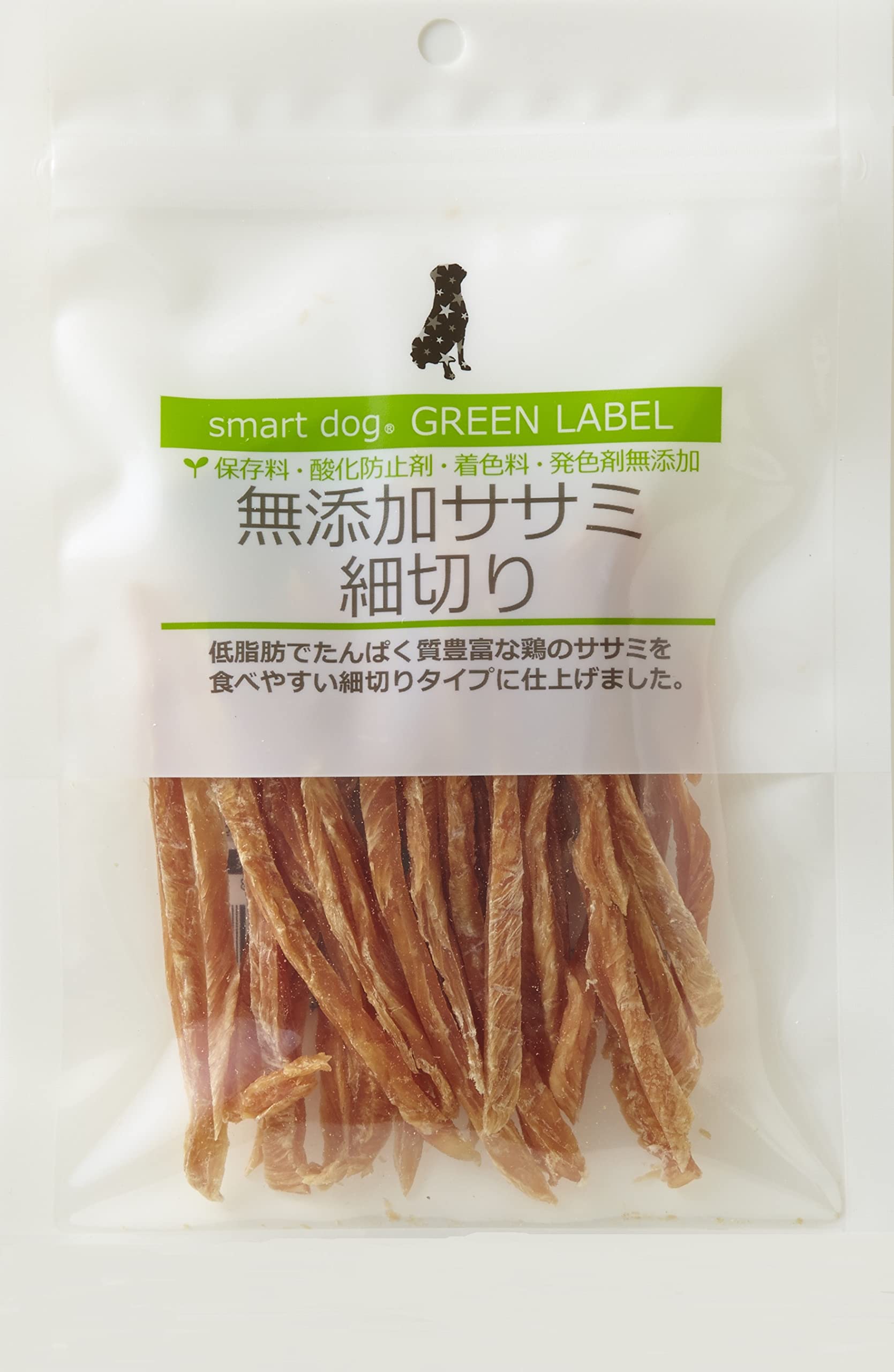 Amazon | スマートドッグ グリーンラベル 無添加 ササミ 細切り40g
