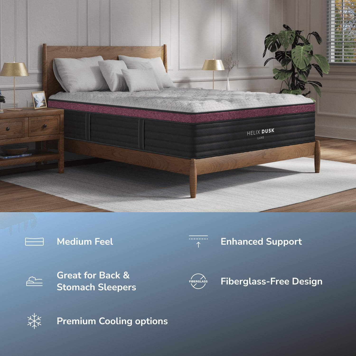 Helix Dusk Luxe Mattress, California King - Image 3