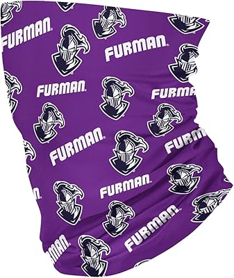 Furman Paladins Purple Neck Gaiter All Over print Vive La Fete