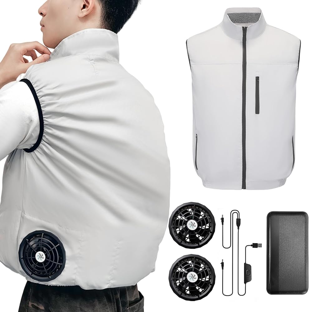 ZHICHUAN] 【2XL】【バッテリー動作未確認】空調ベスト ZHICHUAN