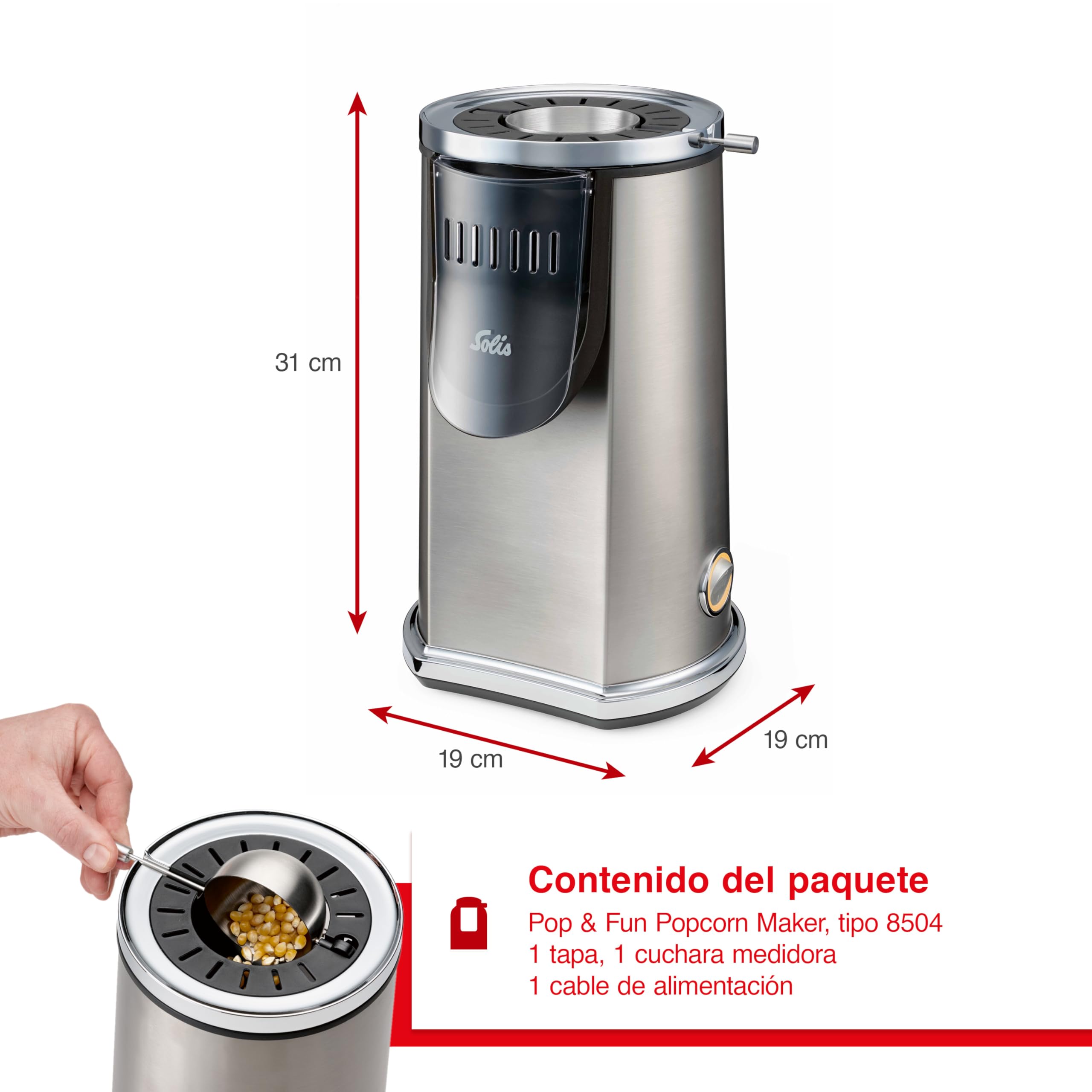 Solis Pop & Fun Popcorn Maker Typ 8504