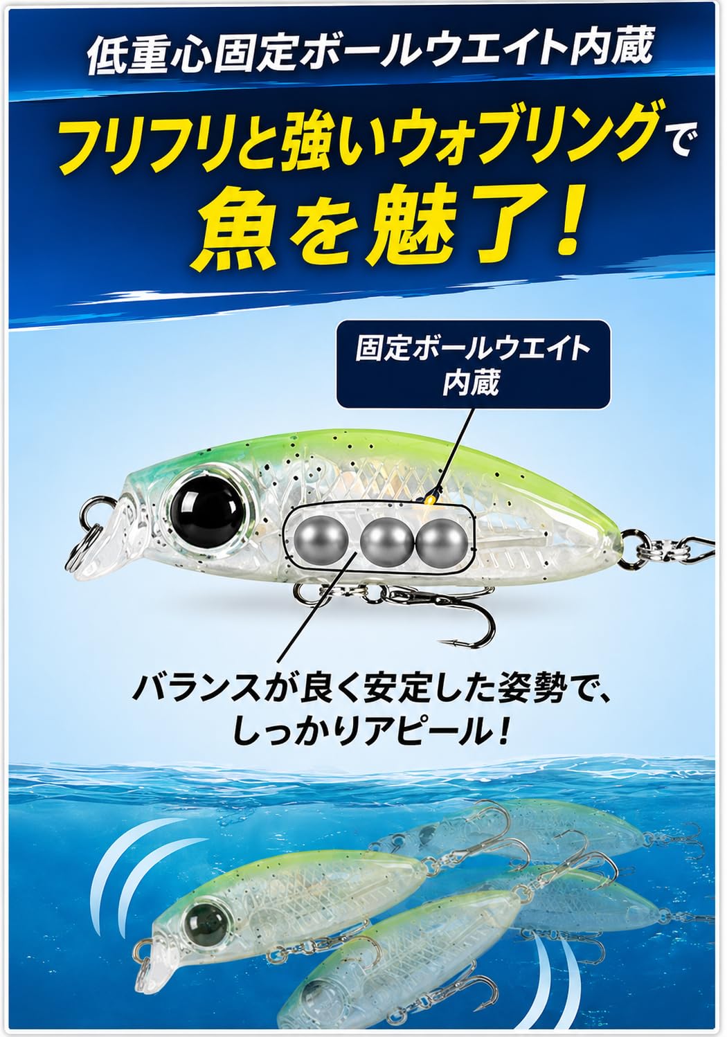 Amazon.co.jp: ナイトアーミー 釣具 3g メバル アジ ミノー 3.7cm