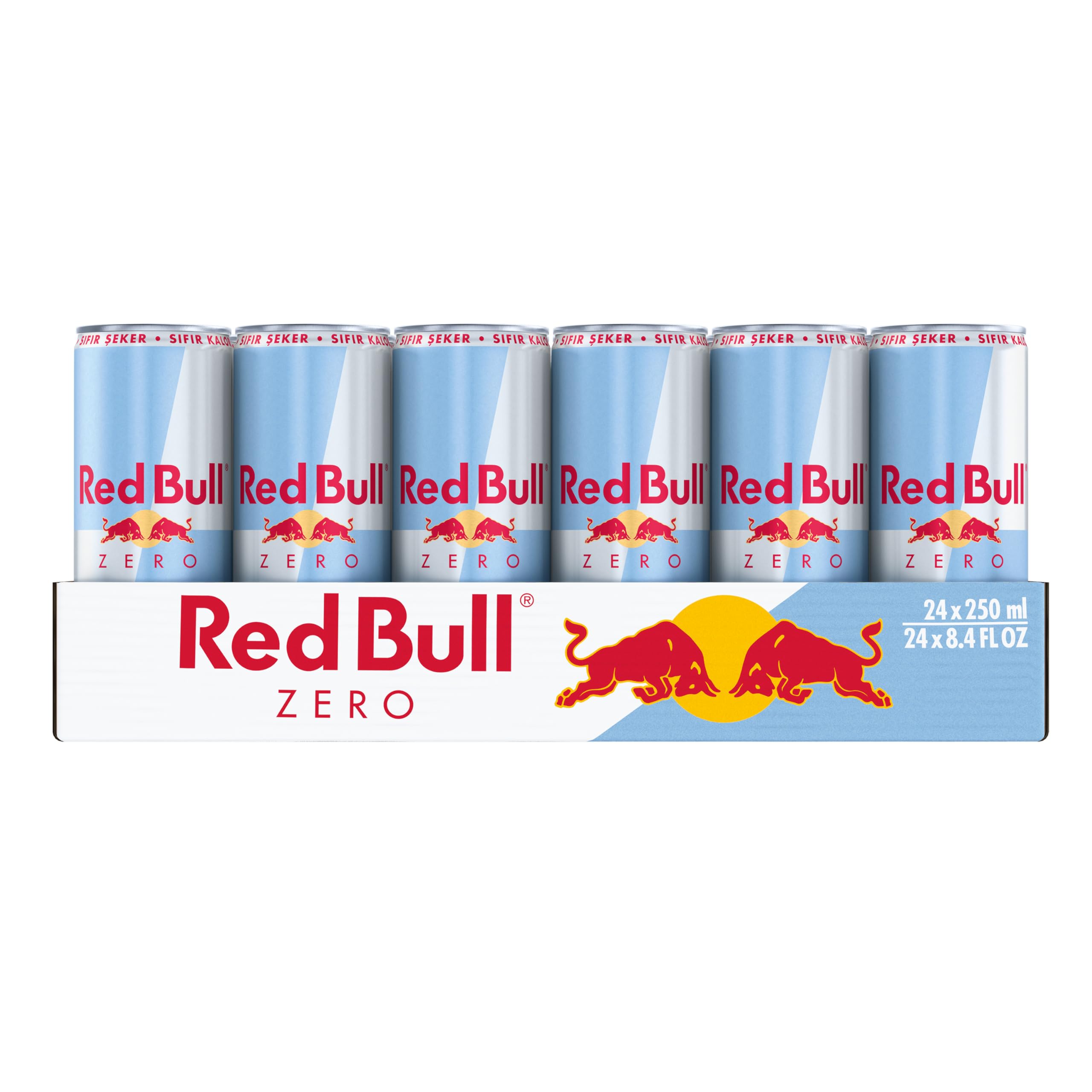 Red Bull Enerji İçeceği Zero, Sıfır Şeker, 250 ml x 24 Adet