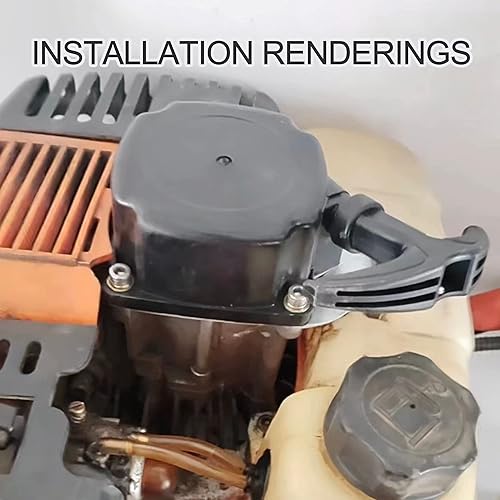 Miniatura 6 de GOOFIT Arrancador de tracción para motor de 2 tiempos, 33 cc, 43 cc, 47 cc, 49 cc, para cuatriciciclos pequeños, motos de cross