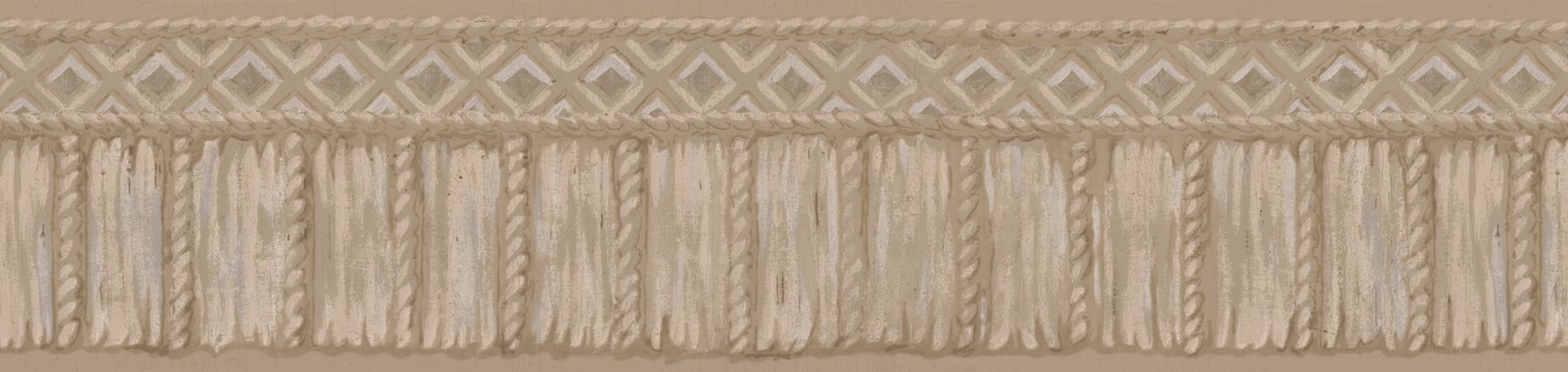 Frise murale corde Brewster papier peint bordure 13cm tapisserie de style marin 418B217