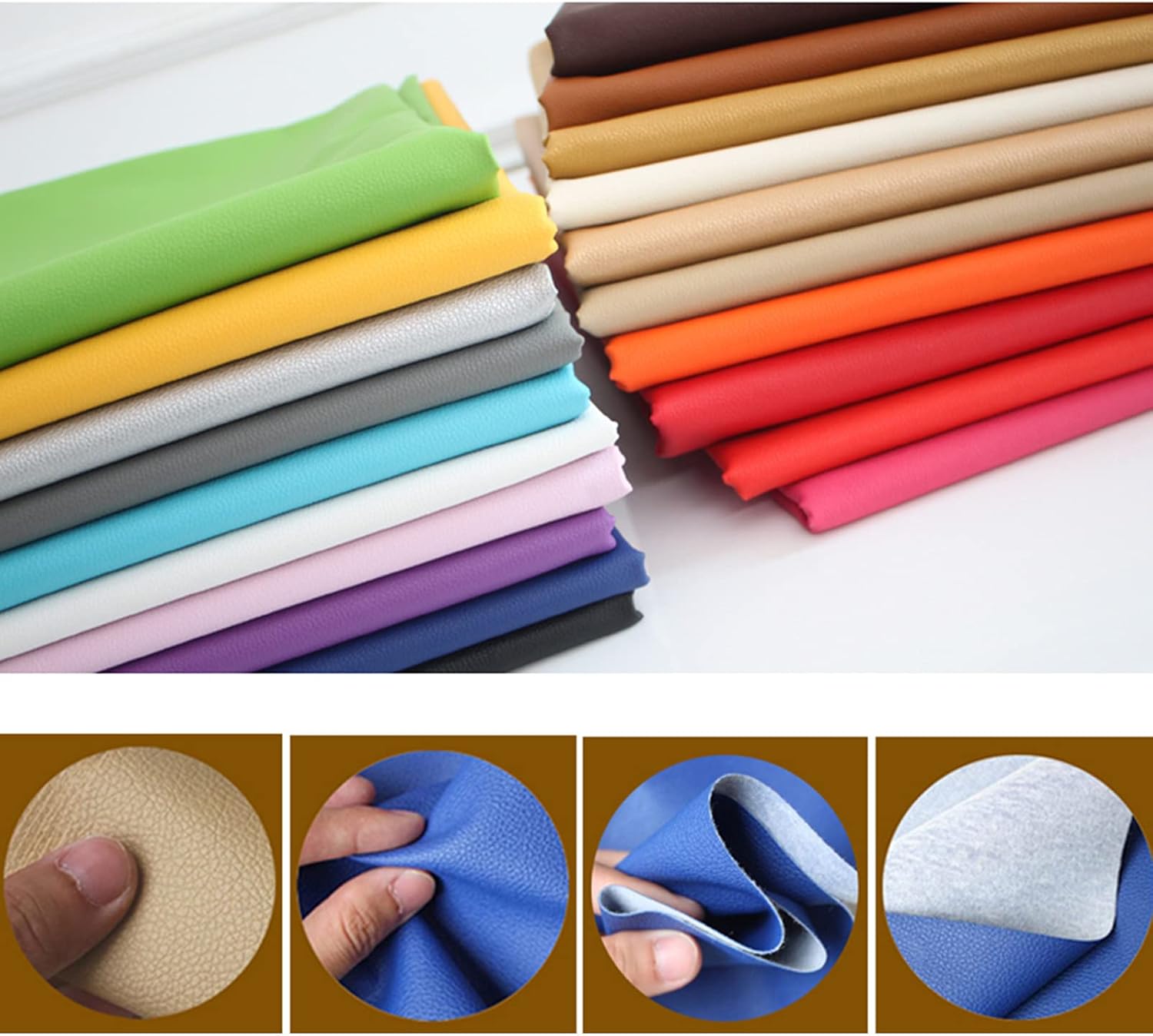 Premium Leather Seat Cushion,Custom Dining Chair Cushions Window Cushions,Waterproof Thicken Cushion Pad Bench Cushion-T 45x45x5cm(18x18x2inch)