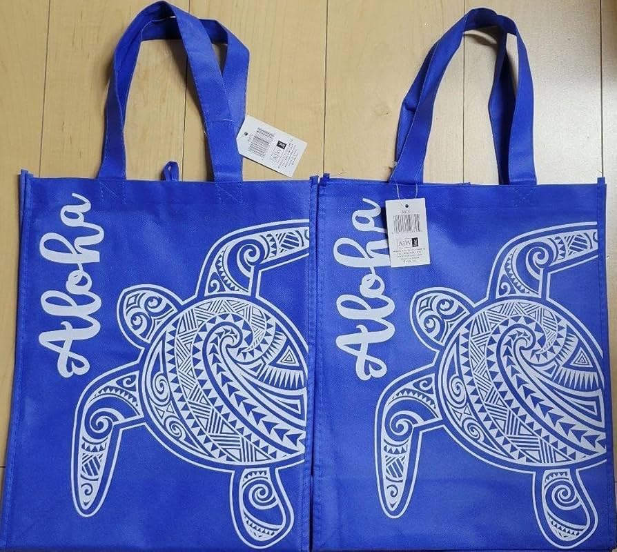 Amazon.co.jp: ハワイ限定エコバッグ ウミガメ ブルーショッパー