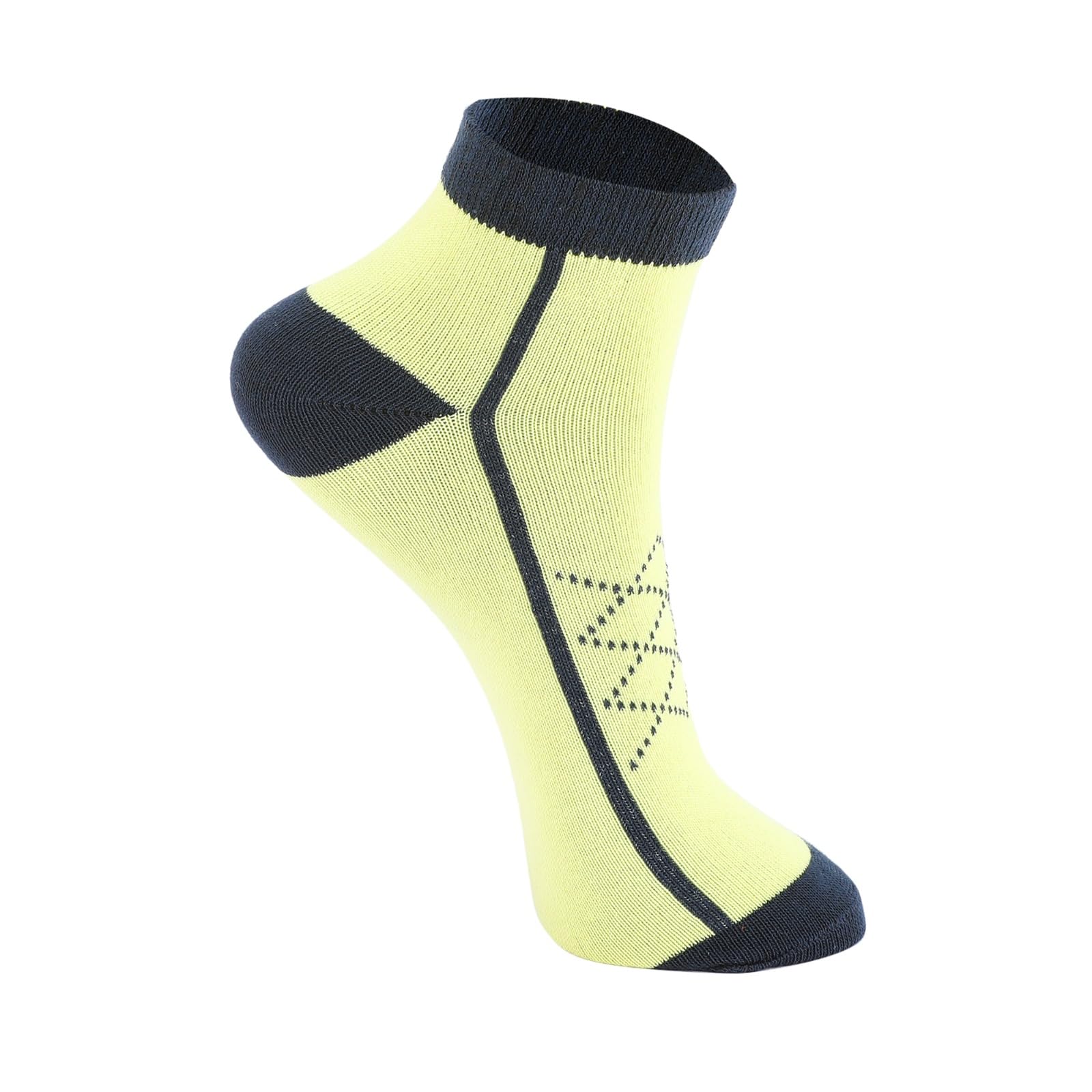 PRIMESOX MOVE ON Kids Girls Cotton Ankle Socks - Durable & Soft Kids Girls Socks, Breathable Design for Everyday Use - Pack of 5 Pairs (8-11 Years) - Image 5 thumbnail