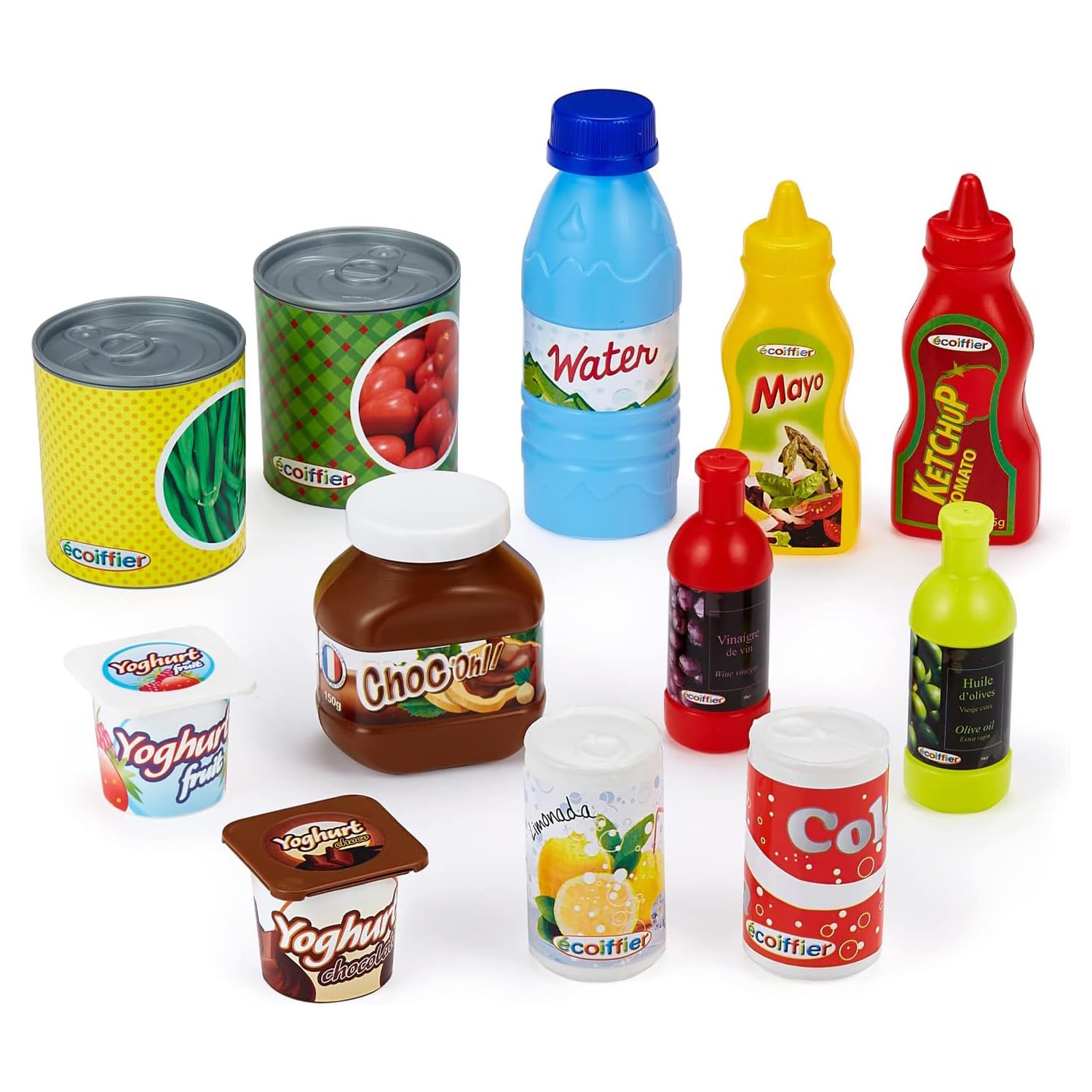 Giochi Ecoiffier - 2608 - Set Alimentazione Cucina - 75 Accessori - Da 18 Mesi - Origine Francia Garantita