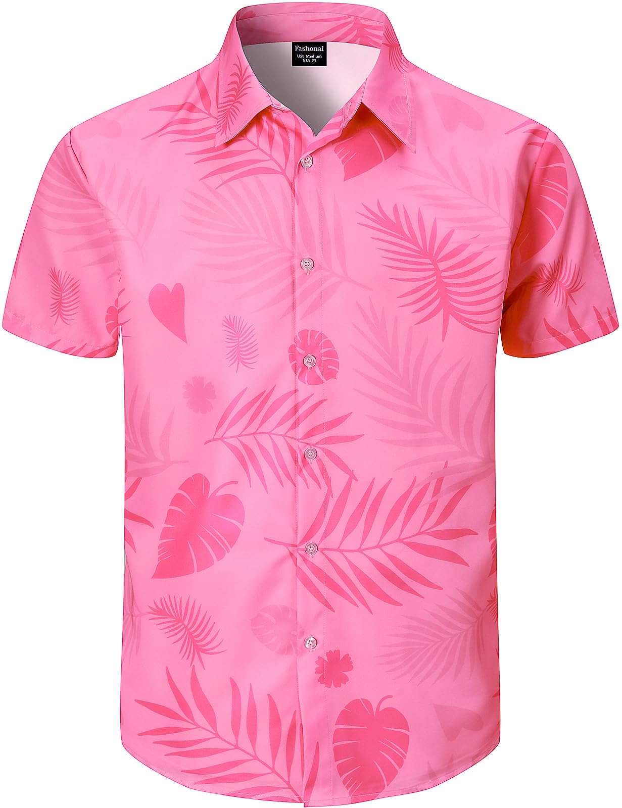 Men's Hawaiian Shirt Button Down Summer Short Sleeve Shirt