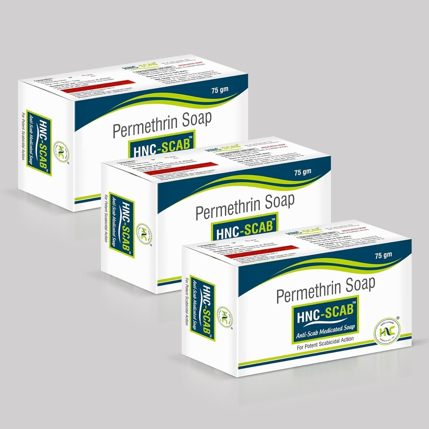 HNC Scab, Good for scabies, For All Skin Type, Pack of 3, 75Gm Each