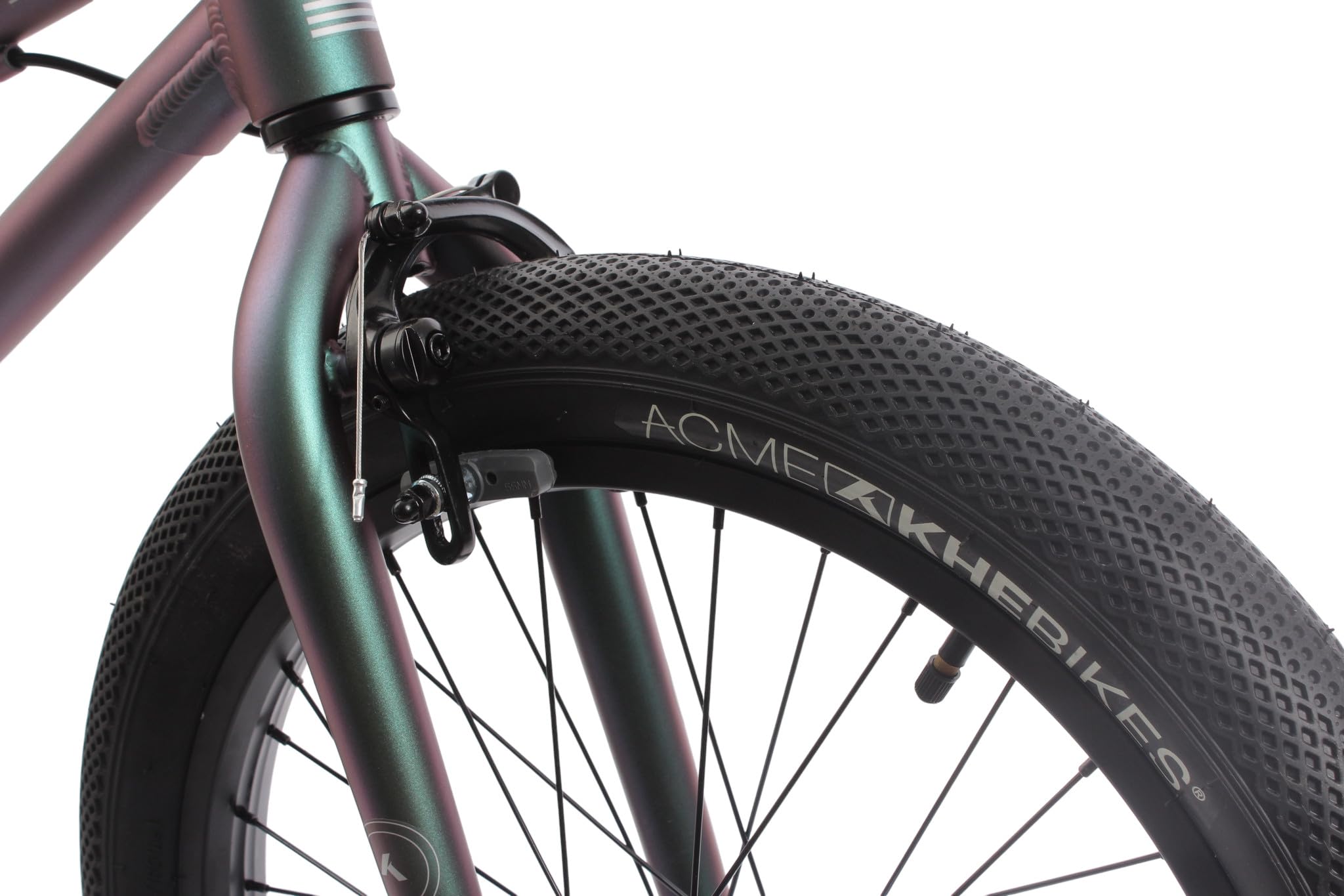KHEbikes KHE Barcode LL 20 Zoll BMX Fahrrad – 10,4 kg – Aluminium Rahmen – Affix Rotor – 360° Tricks – Doppelkammerfelgen – Flip Flop Grün – 2025