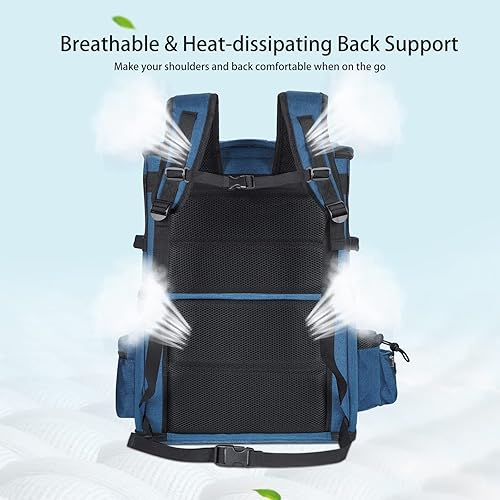 Vista 19 de Mochila transportadora de mascotas de doble compartimento para gatos pequeños y perros, transportador de viaje para gatos para 2 gatos, perfecta Gris