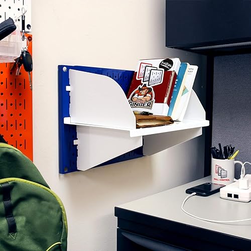 Miniatura 7 de Juego de tableros organizadores de metal de clavijas para pared, cuatro tableros de 12 pulgadas de alto x 16 pulgadas de ancho, para almacenamiento,