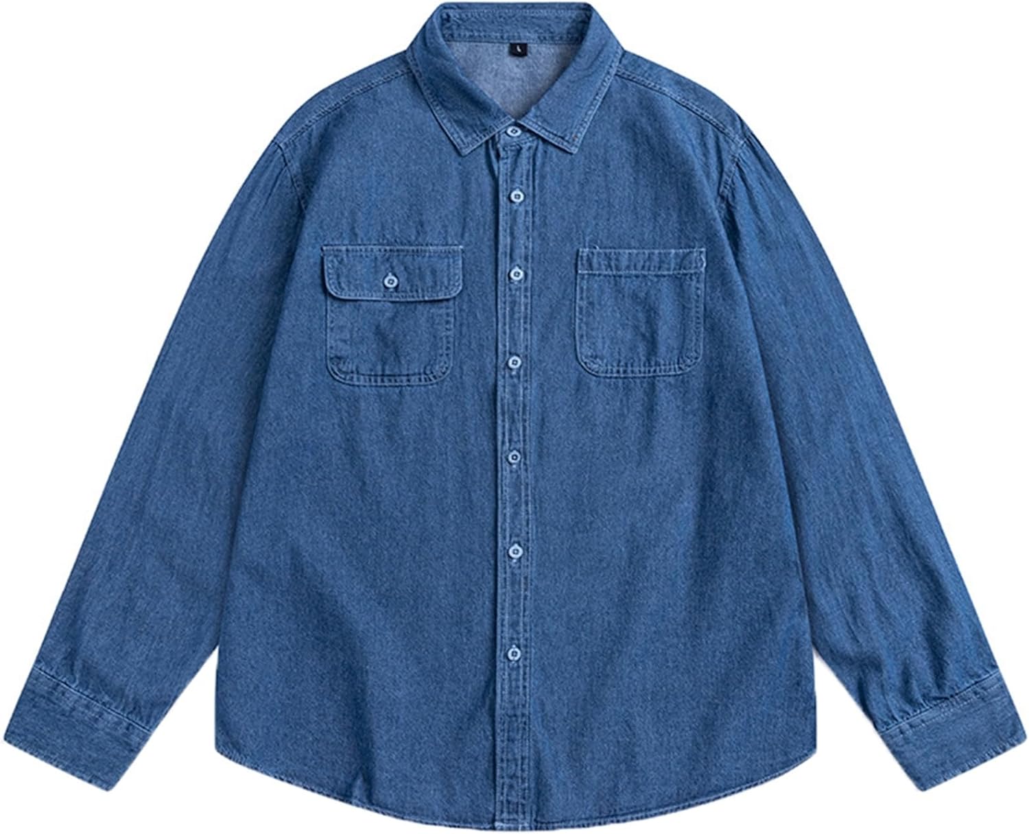 Amazon.co.jp: [WOOYOO] デニムシャツ 長袖 ジャケットシャツ 