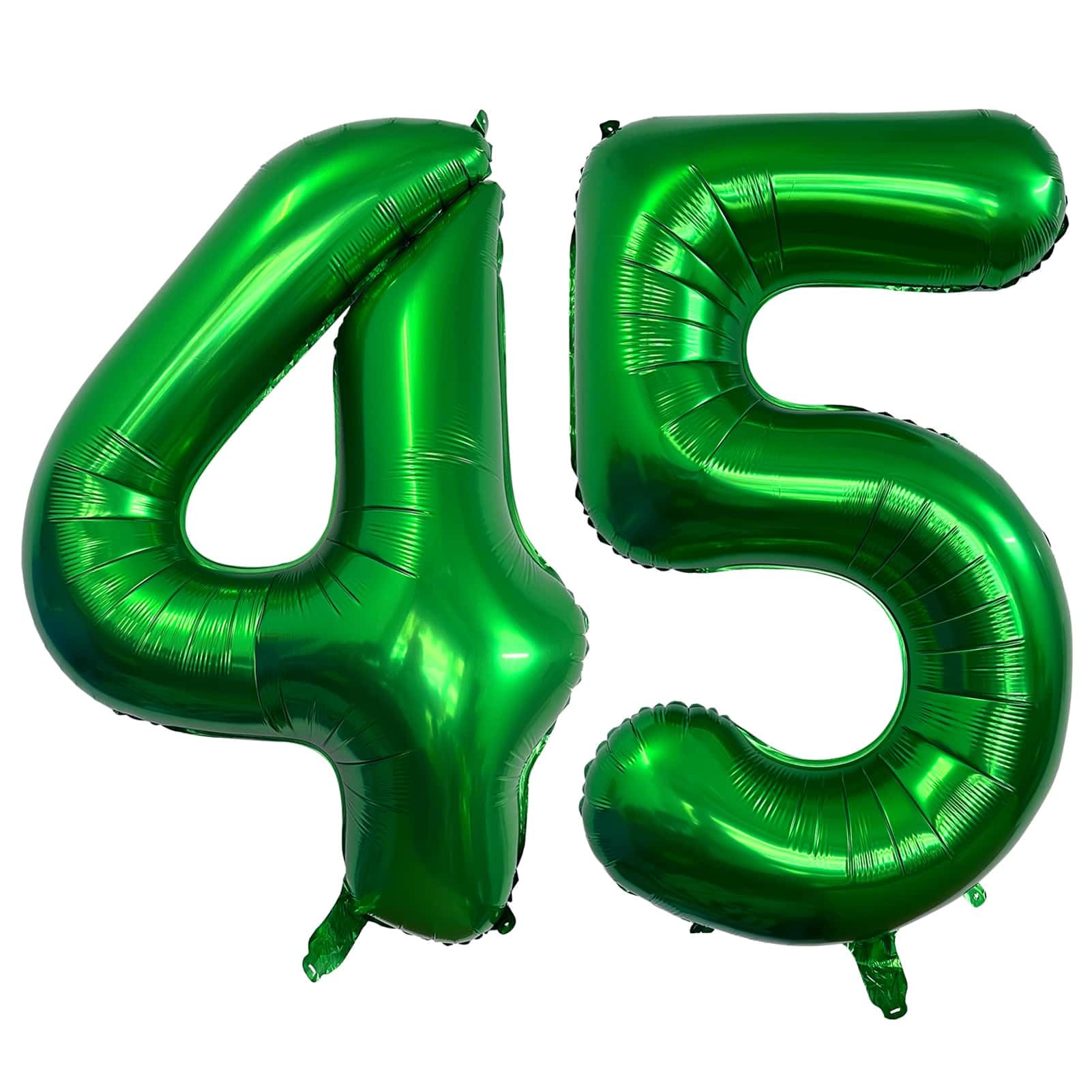 Number 45 Dark green Balloons 40 Inch Giant Dark green Foil 45 Helium Balloons for 45th Dark green Birthday Party Supplies 45th Anniversary Events Decorations