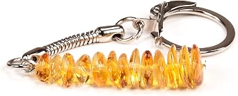 AMBERAGE Natural Baltic Amber Keychain 3colors