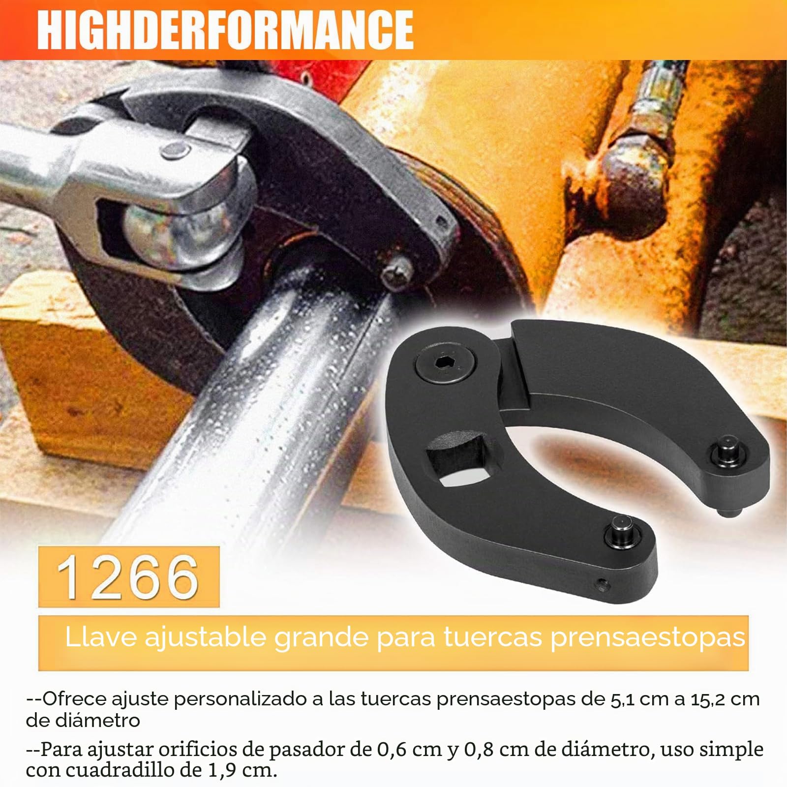 Llave ajustable de 2 piezas