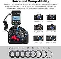 Vista 6 de GODOX Macro Ring Flash para Sony MF-R76S TTL/M Modo CCT 5900K 76Ws 2.4G Control inalámbrico 550 Flashes de potencia completa 0.1-1s Tiempo