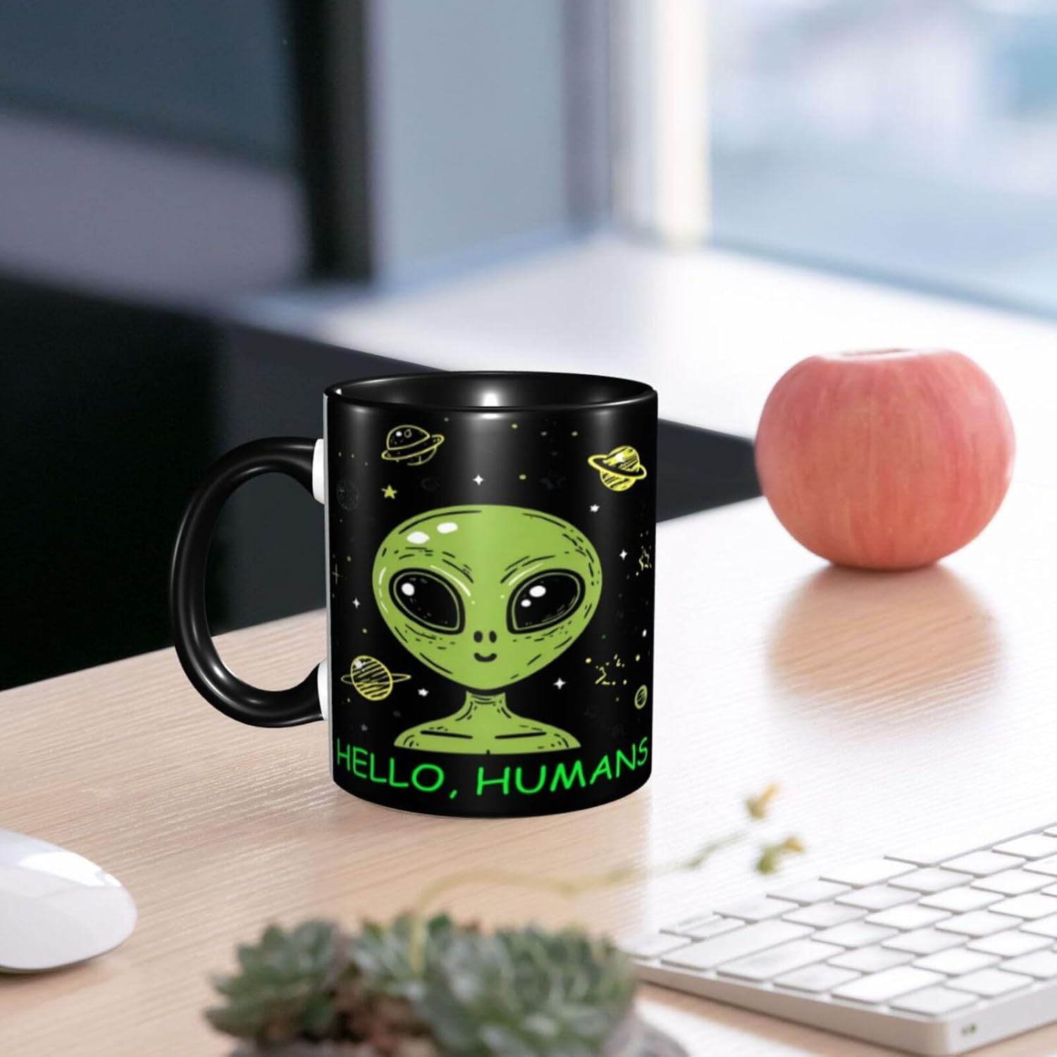 Alien Coffee Mug 11oz Cute Funny Ceramic Cup for Women Men Novelty Birthday Christmas Gifts Microwave Office Home - Image 6