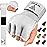 WYOX Gel Boxing Hand Wraps Inner Gloves for Men and Women, Quick 80cm Long Wrist Straps, Elasticated Padded Boxing Wraps for Muay Thai, MMA, Kickboxing, Martial Arts Training Bandages (White, L/XL)