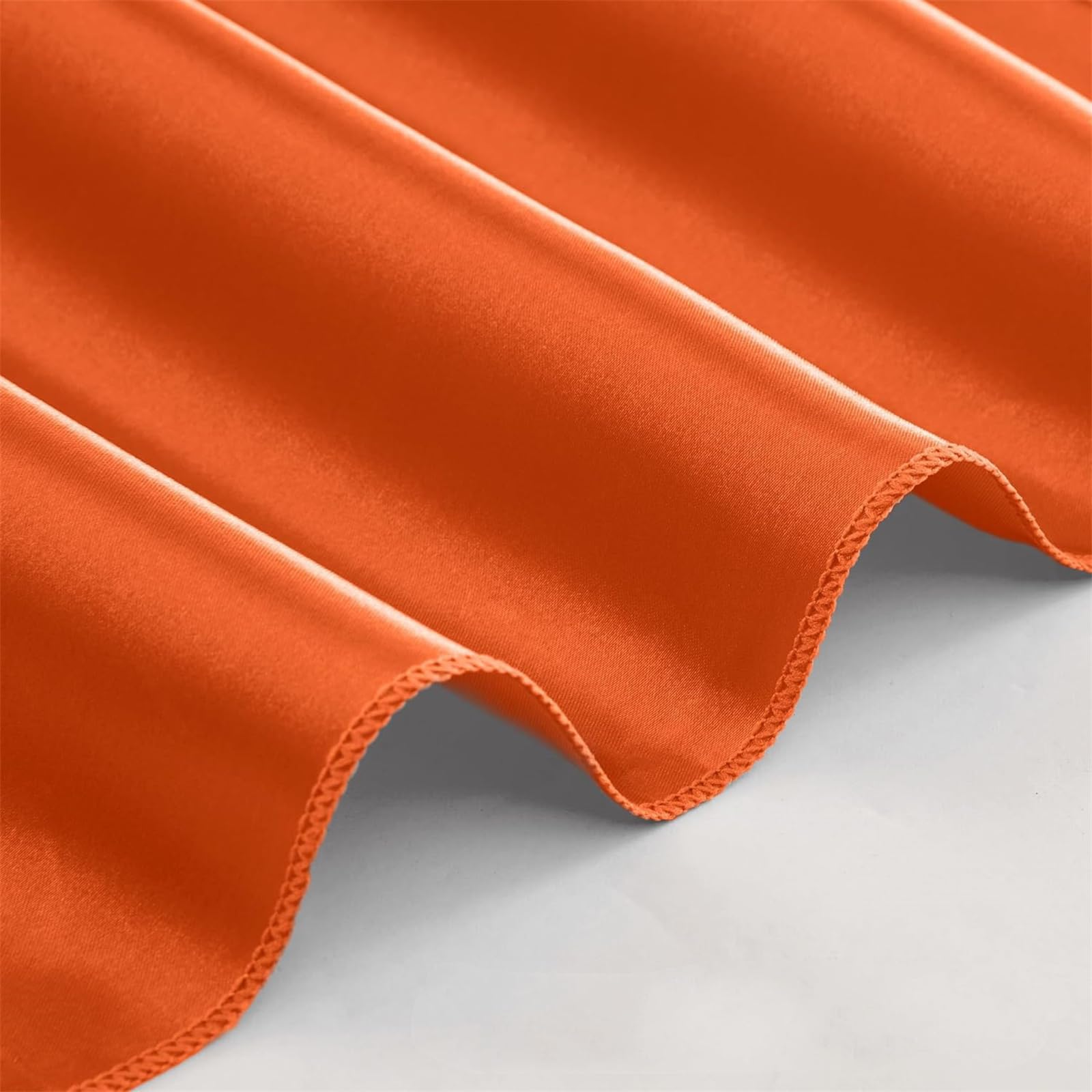 FANSU Servietten 20/50/100er Pack, Satin Hochwertige Stoffserviette Waschbare Weiche Stoffservietten für Weihnachten, Hochzeit, Geburtstag, Feiern (43x43cm/100er Pack,Braun)