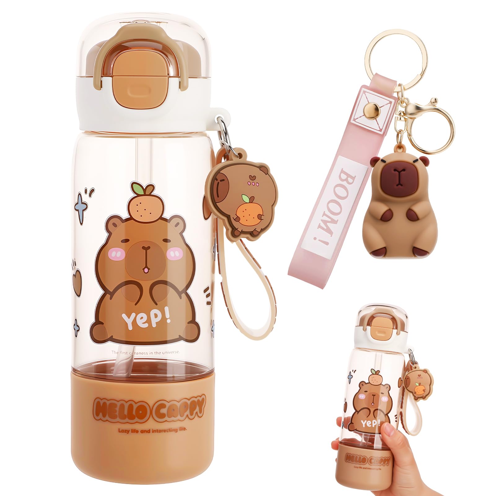 Bouteille d'eau Capybara 510 ml anti-fuite pour en finir avec les sacs mouillés