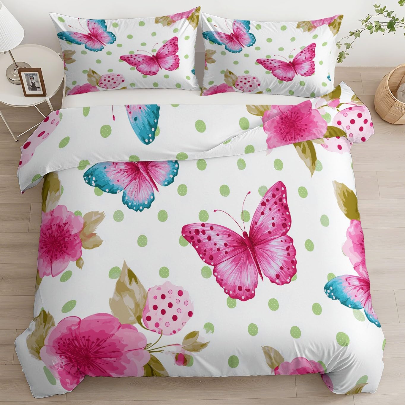 Housse de couette papillon rose pour transformer vos nuits en moments de pure douceur