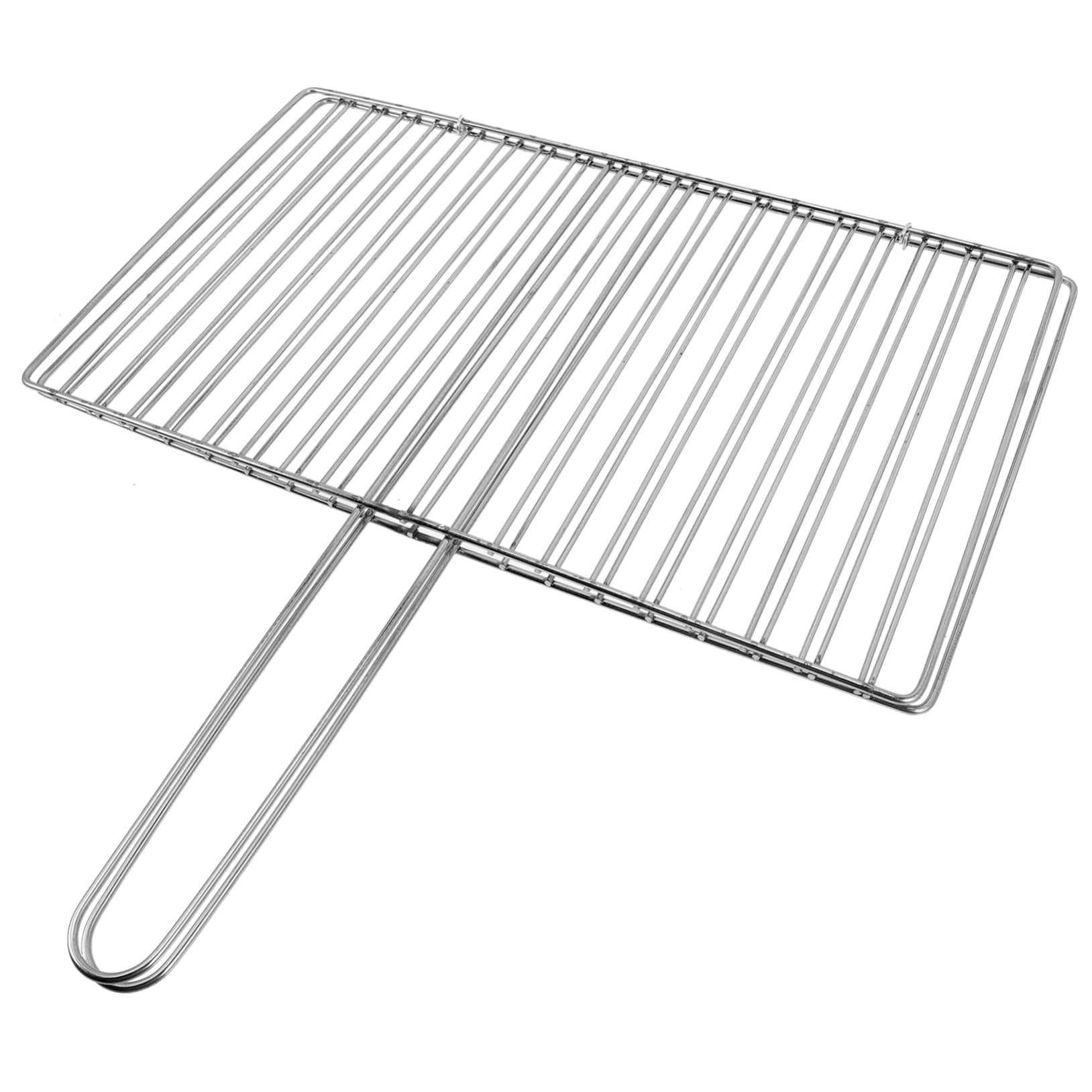 HEMOTON Stainless Steel Grilling Baskets Barbecue Grill Rack Mesh Fish Grill Rack Easy to Clean