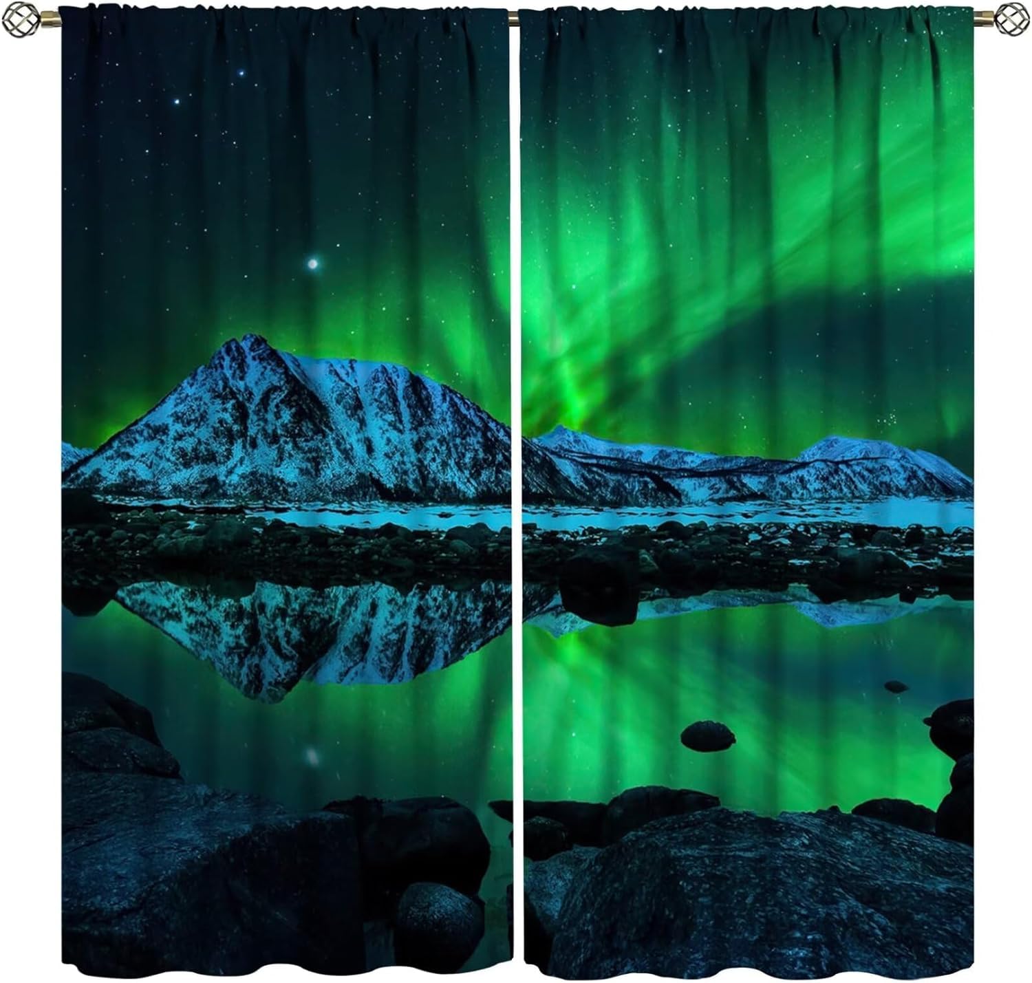 Rideaux occultants pour chambre d'hôtel occultation lumière paysage aurore