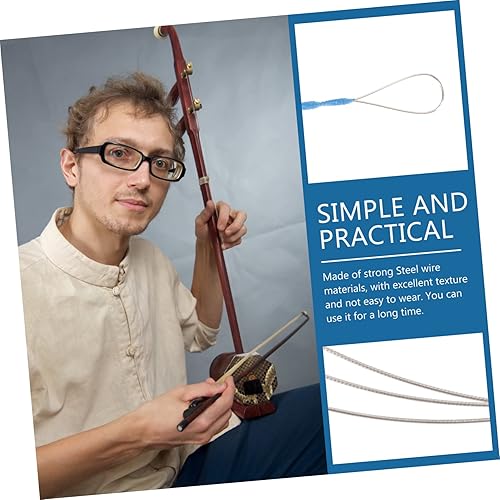 Miniatura 4 de Totority 9 Sets Erhu Cuerdas Erhu Instrumento erhu piezas Instrumentos musicales Sitar laúd Accesorios de instrumentos musicales gitarre instrumento