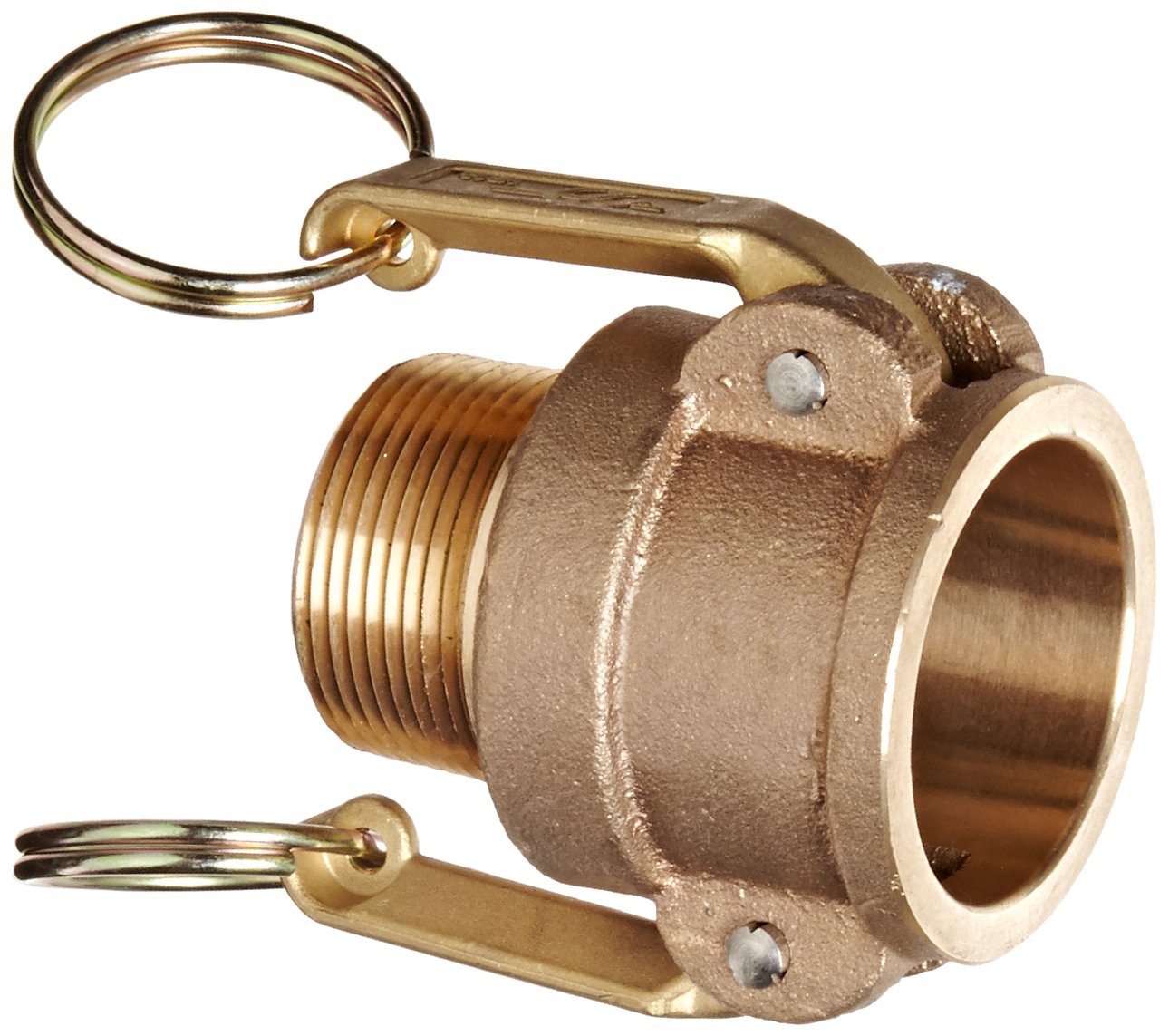 PT Coupling Basic Standard Series 40B Stainless Steel Cam and Groove Hose Fitting, B-Coupler, 4" Coupler x NPT Male