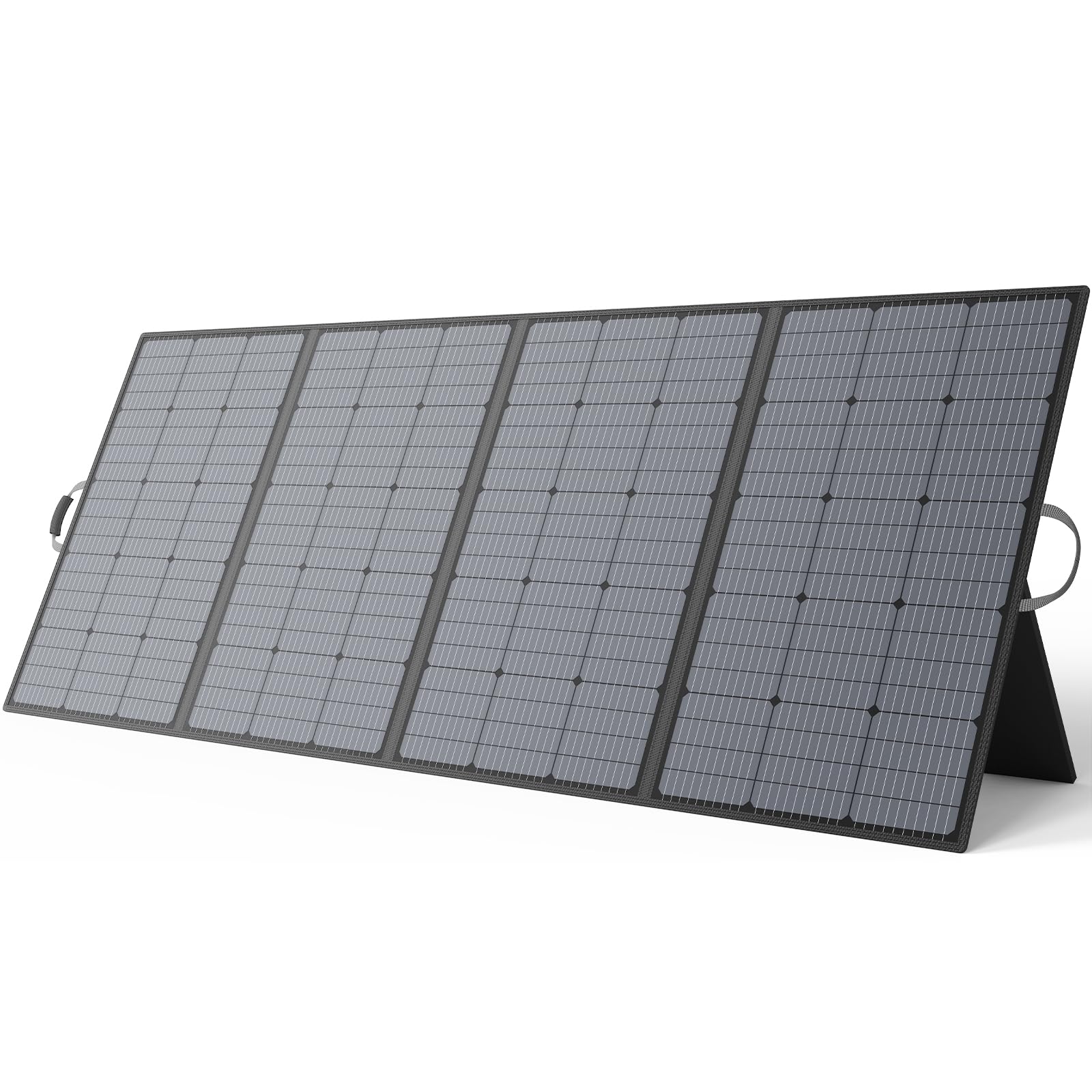 Przenośny panel słoneczny 400 W, 31 V, składany moduł solarny do powerbanku | Z regulowanym stojakiem, wodoszczelność IP67, do użytku na zewnątrz, na kemping, do kampera, ogrodu, na balkon