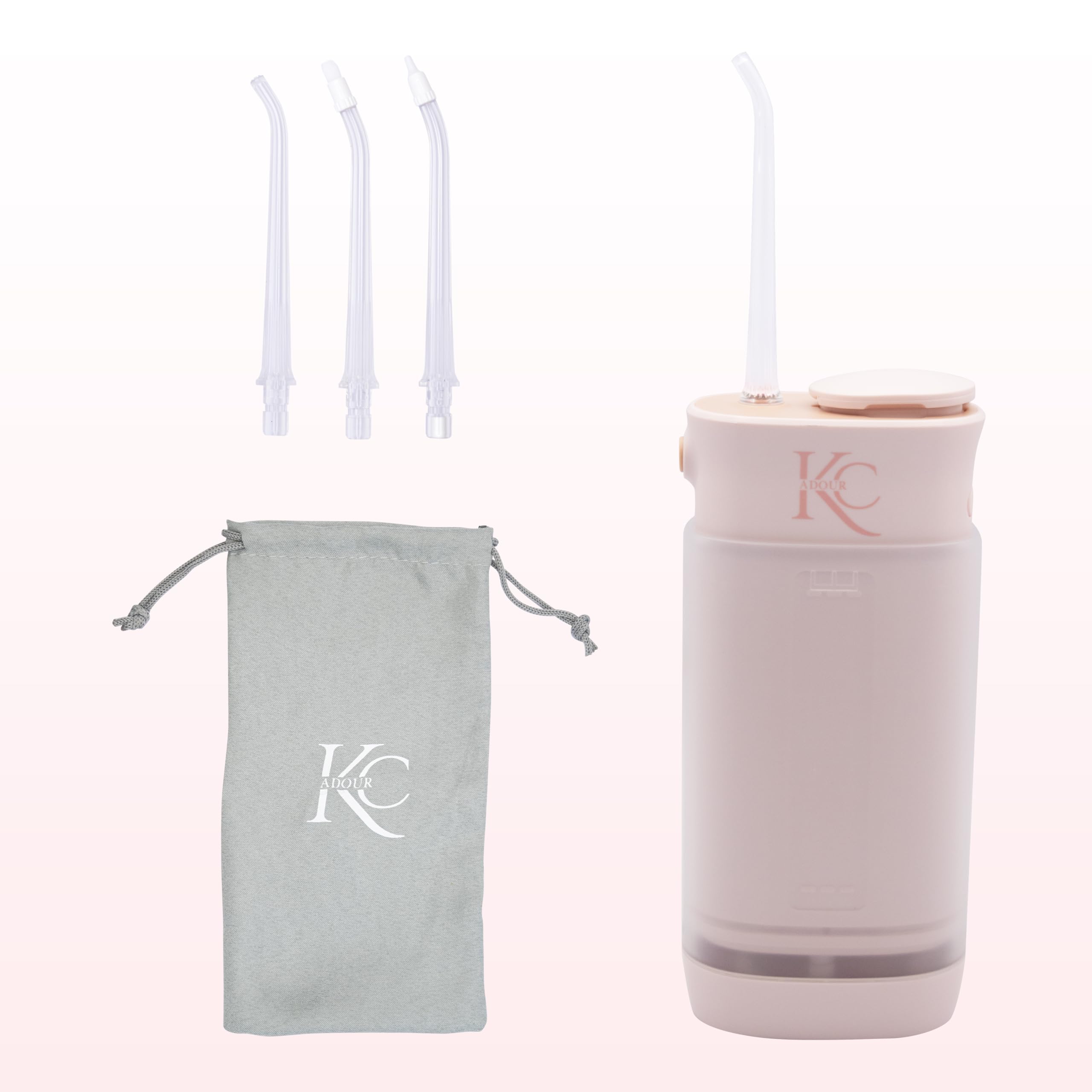 Irrigador dental portátil (rosa)