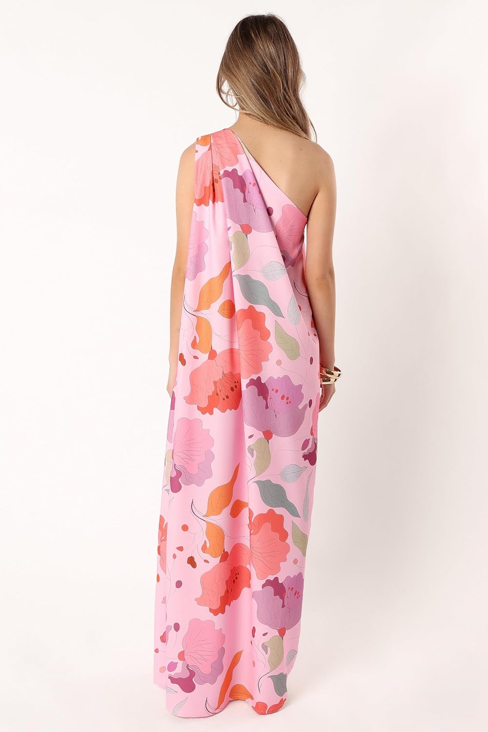 Petal & Pup Womens Tillie One Shoulder Maxi Dress - Image 4