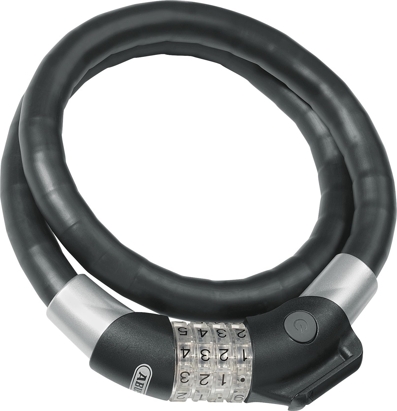 ABUS Antivol à câble Steel-O-Flex Raydo Pro 1460/85 TexKF - kit antivol vélo avec Support TexKF pour Le Cadre du vélo - 20 mm Niveau de sécurité 6 - Noir