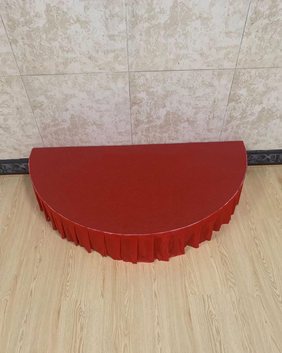 Plataforma de Escenario Redonda portátil para Eventos Escolares, escenarios modulares con faldón, Elevador de Escenario para cámara/Unidad de Escenario para Mini conciertos (pequeño)