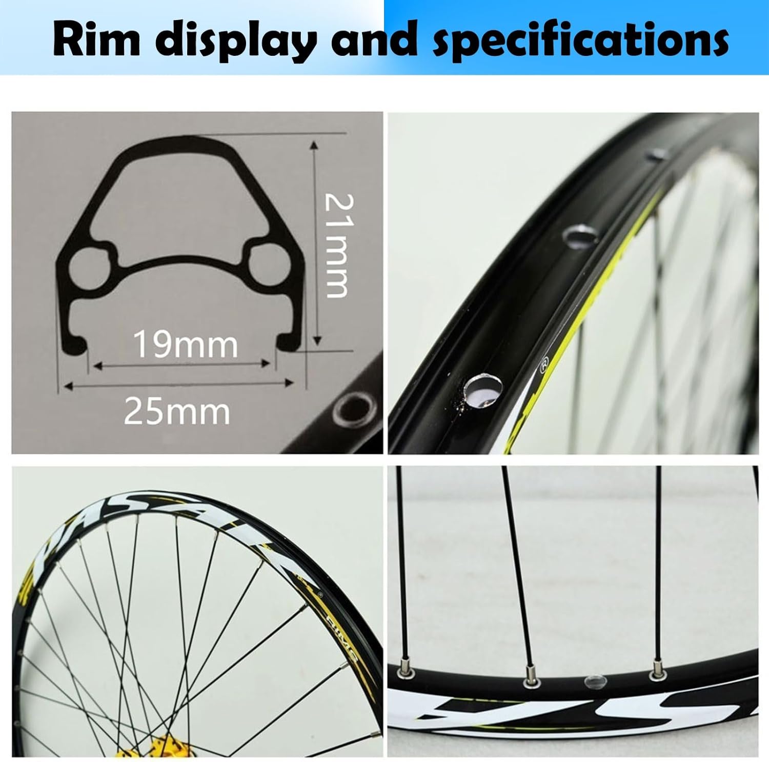 26"/27.5"/29" Mountain Bike Wheelset HB08/P19HG Quick Release Disc Brakes MTB Wheels, 32H Bike Wheel Set Fit 7-11 Speed Cassette