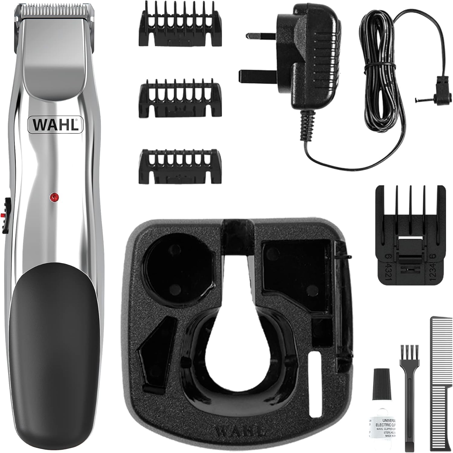 WahlGroomsman Rechargeable Beard Trimmer, Gifts for Him, Beard Trimmers for Men, Stubble Trimmer, Male Grooming Set, Cordless Beard Trimmer, Beard Care Kit