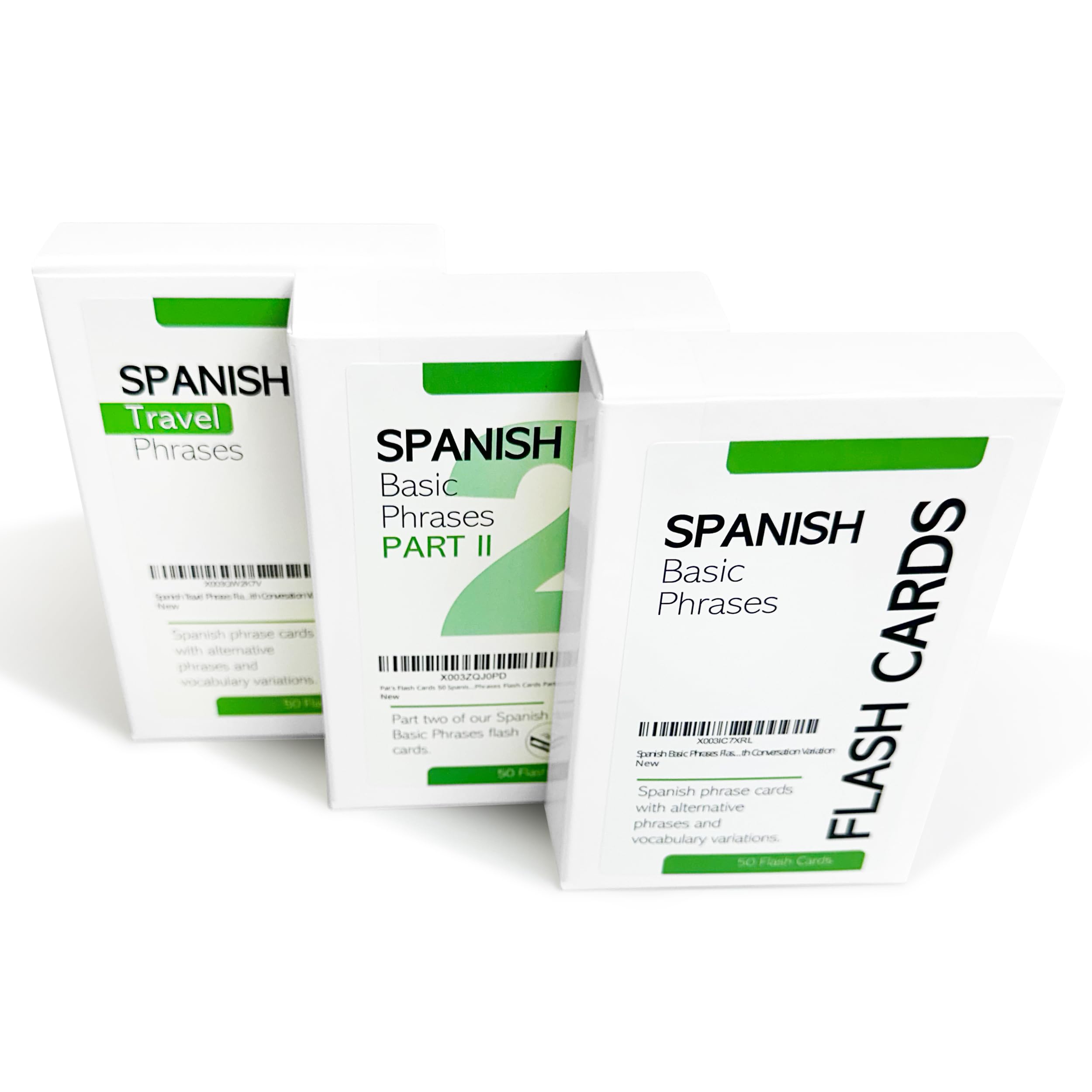 Pat's Flash Cards 150 Essential Spanish Phrases Bundle