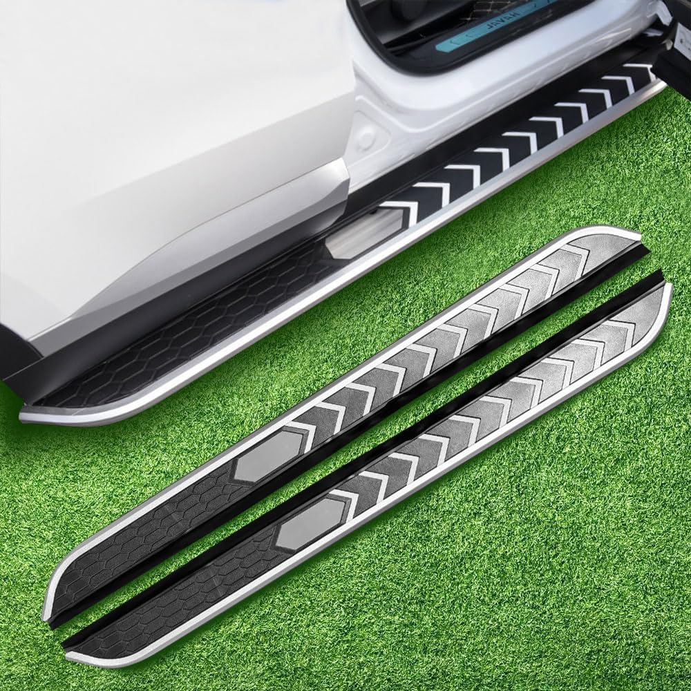 Running Board for Jaguar E-PACE 2017-2023 2024 Door Fixed Side Step Pedal Nerf Bar Platform Ptotector 2Pcs(with Brackets)