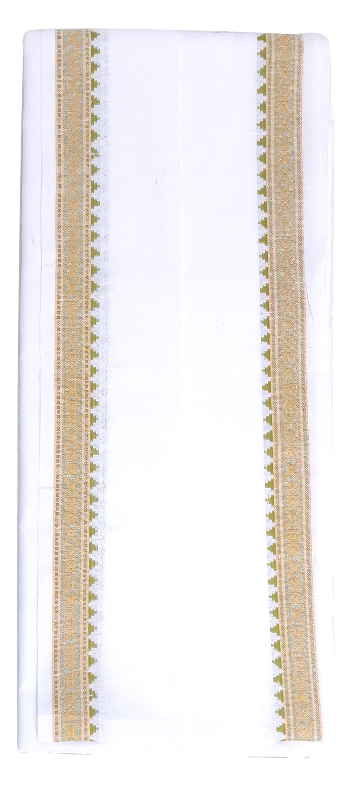 Handloom Pure Cotton Traditional God Towel | Gamcha/Angocha Towel | Fast Absorbing Bath Towels for Men, Women & Kids | Perfect for Everyday Use |Pack of 1 | Size 76 x 178 cm | White-image-14