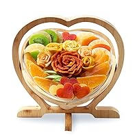 Vista 15 de Bandeja de regalo de frutas secas que se convierte en cesta. Caja de aperitivos gourmet saludables. Bandeja de comida para vacaciones Bonnie & Pop