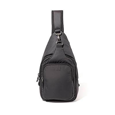 Baggallini Central Park Sling Backpack Bags Black Puff, Nylon